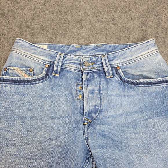 Diesel Shorts Mens 31x34 Blue Busky Cut Off Streetwear Grunge Outdoor Button Fly - Picture 4 of 10